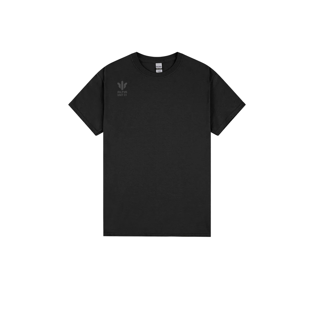 Black front flat lay