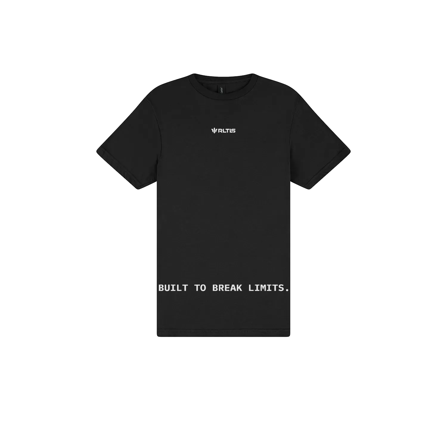 Black front flat lay