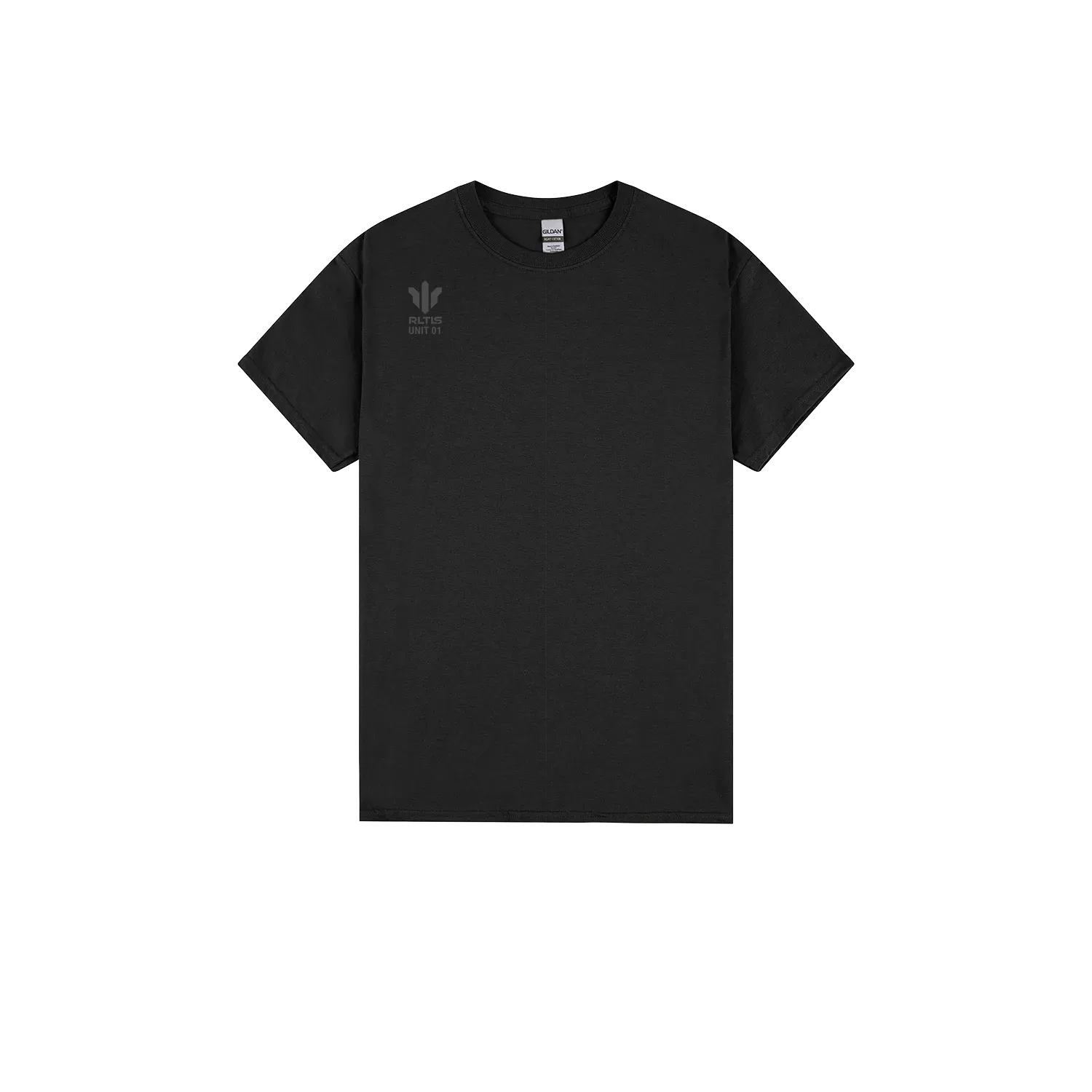 Black front flat lay
