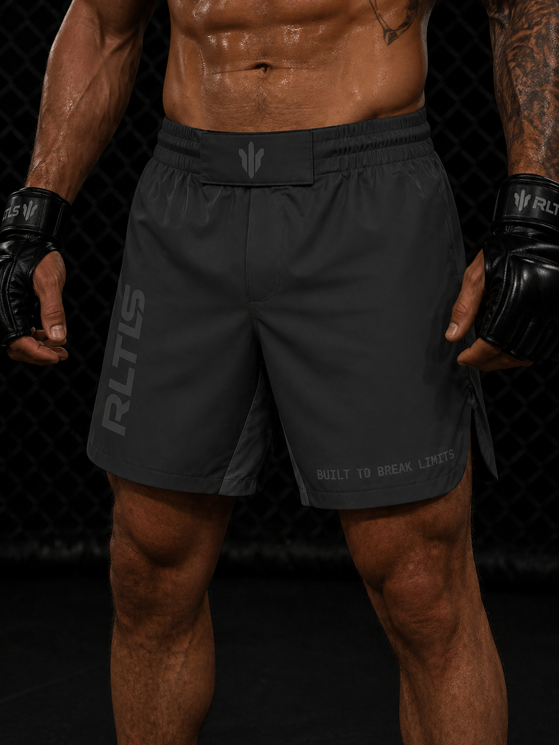 RLTLS Fight Shorts — Grey Edition