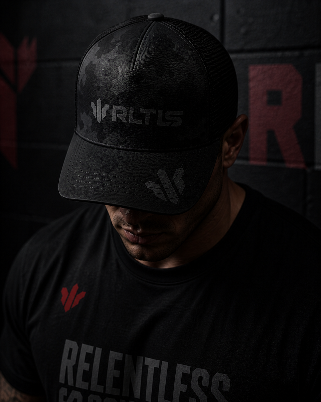 RLTLS Camo Stealth Trucker Cap