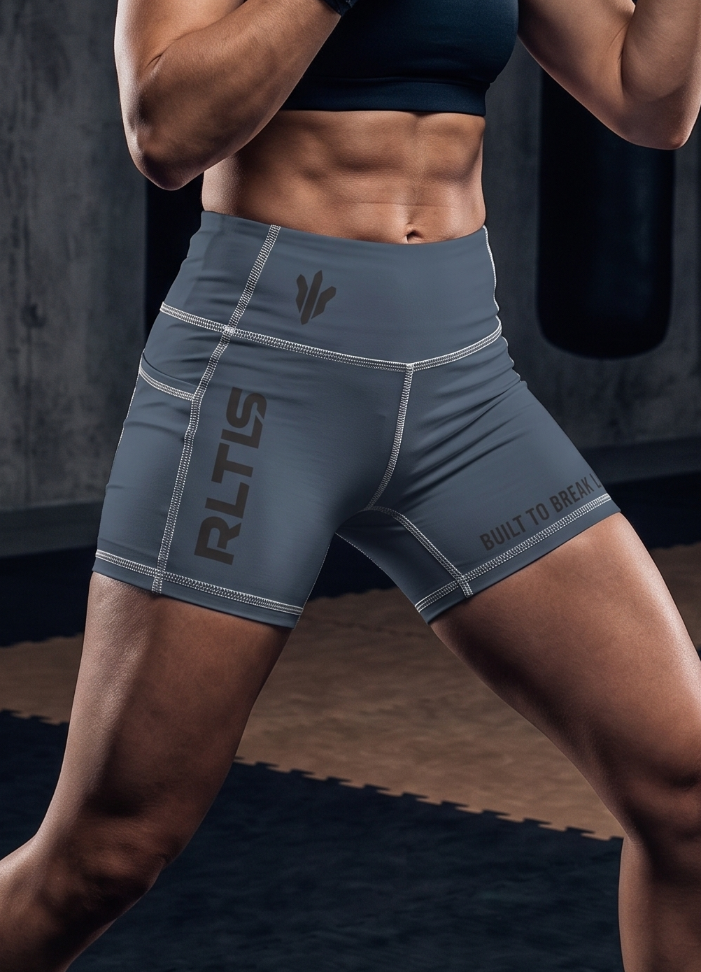 RLTLS Women's Performance Shorts – Blue Steel
