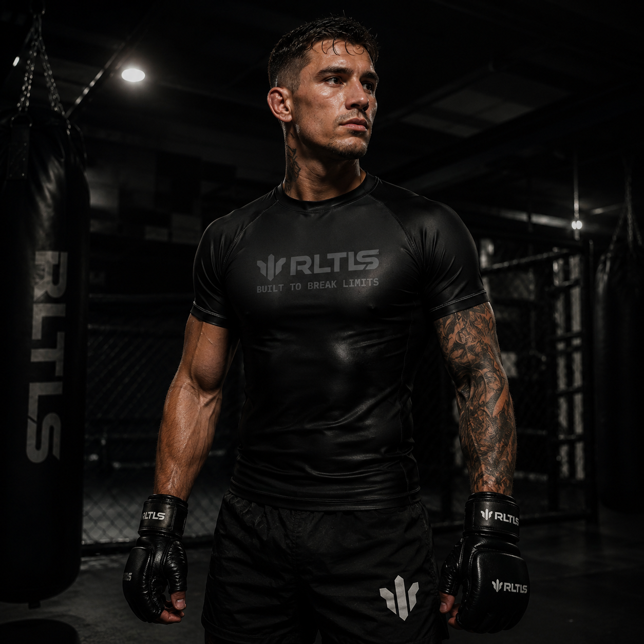 RLTLS Stealth Black Rashguard